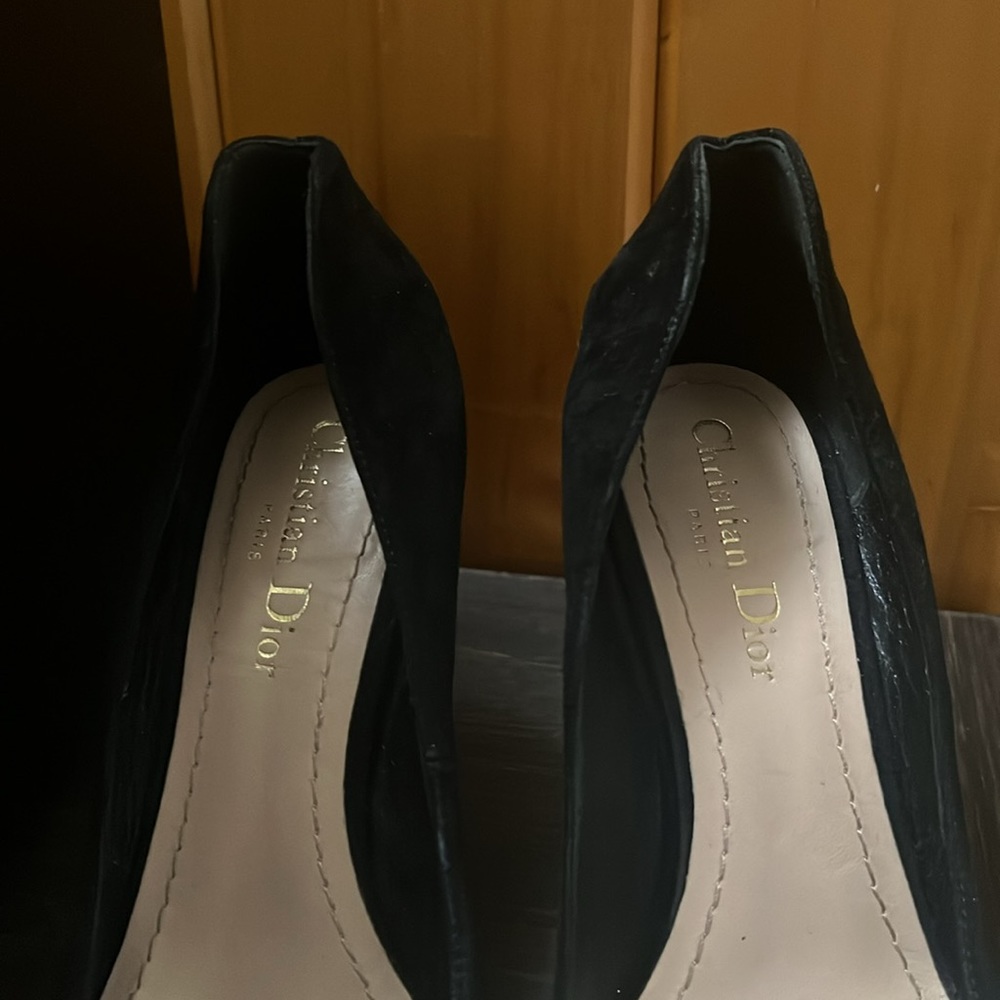 Christian Dior Women’s Black Suede High Heels size 6.5 - Picture 7 of 7